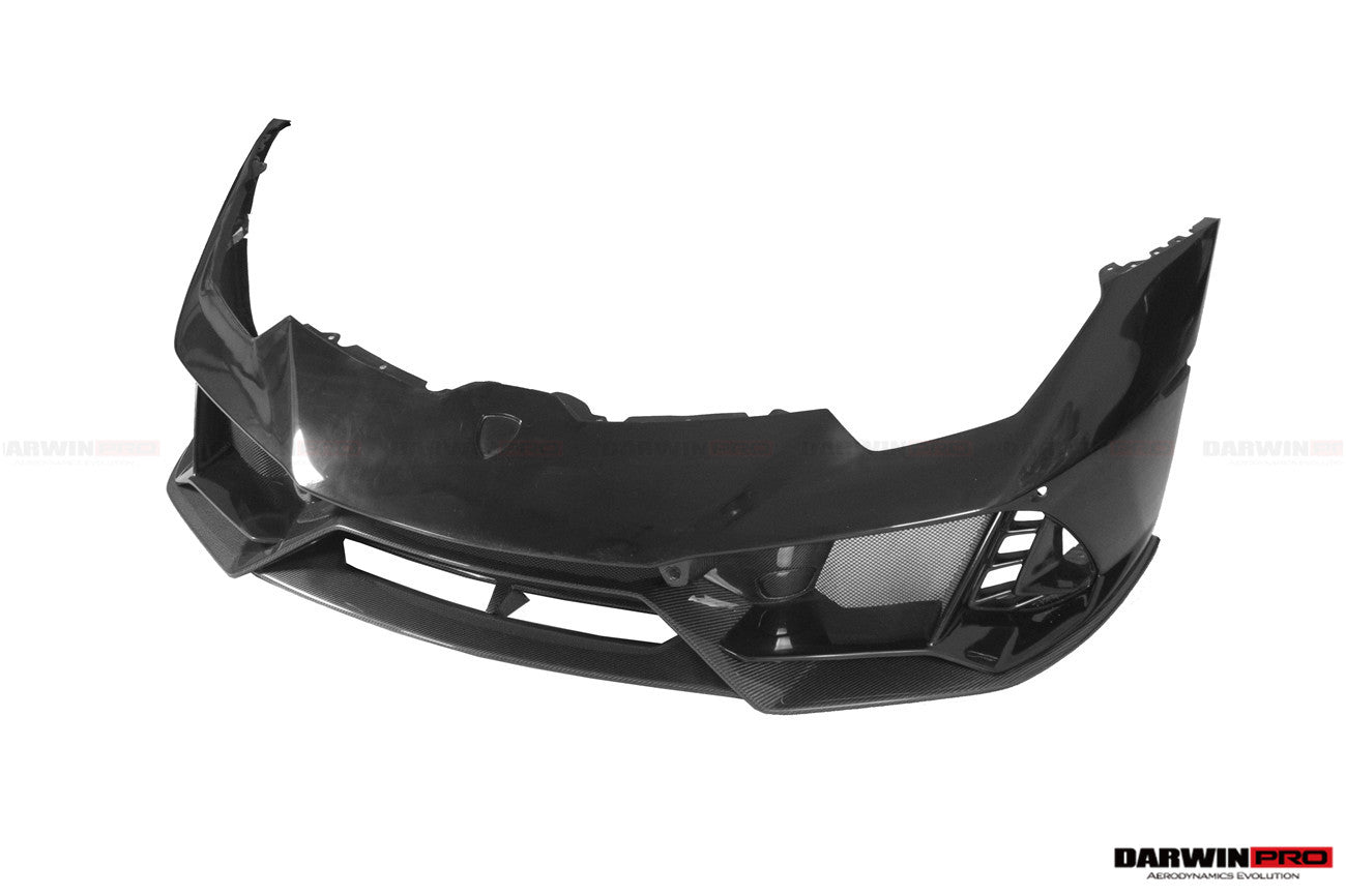 2015 - 2025 Lamborghini Huracan LP610 & LP580 & EVO & Tecnica EVO-4WD Style Partial Carbon Front Bumper